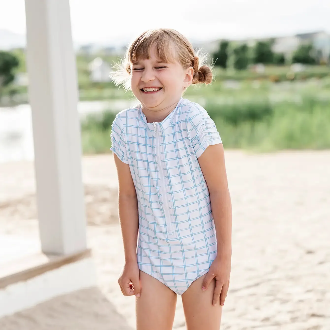 Zoey Swim in Blue Picnic | UPF 50